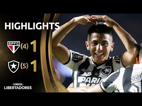 Gols e lances de São Paulo x Botafogo
