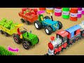Mini Tractor Transporting Radha Krishna Trolly Gauri Ganesh Murti Durga Navratri Water Tanker 41