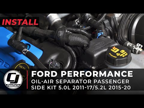 2015-2019 Mustang Install | Ford Performance Passenger Side Oil-Air Separator