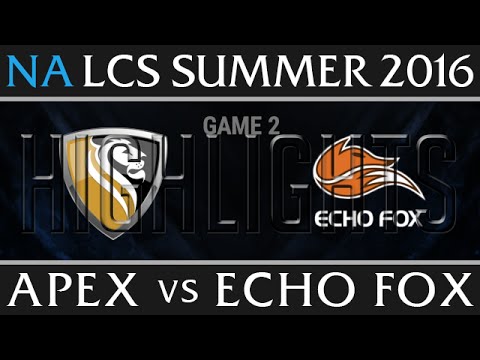 Apex vs Echo Fox Game 2 Highlights - NA LCS Week 4 Day 3 Summer 2016 - APX vs FOX G2