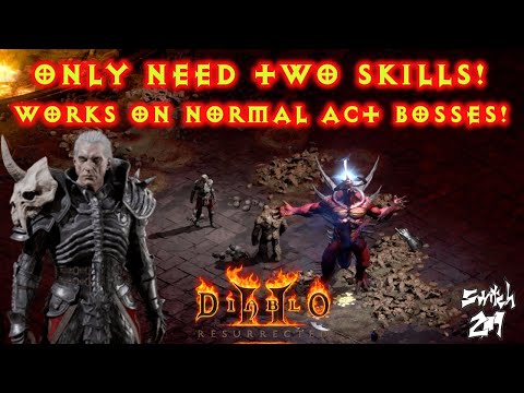 New Necro Players: These 2 Skills Kill Normal Act Bosses Without Attacking! - Diablo 2 Resurrected