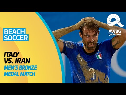 Beach Soccer - Italy vs Iran | Men's Bronze Medal Match | ANOC World Beach Games Qatar 2019 | Full