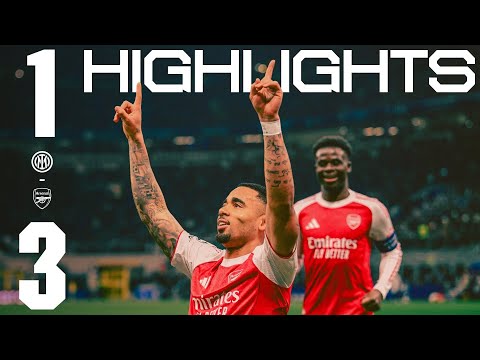 JESUS & GYOKERES GUARANTEE OUR TOP-TWO FINISH | HIGHLIGHTS | Inter Milan vs Arsenal (1-3) | UCL