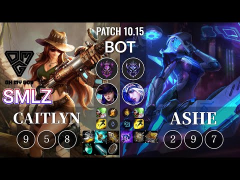 OMG Smlz Caitlyn vs Ashe Bot - KR Patch 10.15