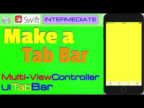 IOS , Swift , Tutorial - create a Tab Bar Multi ViewController  (UITabBar)