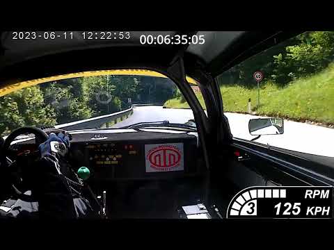 Dan Michl Lotus Elise V8 2.8 Trento Bondone Hill climb 2023 data enhanced