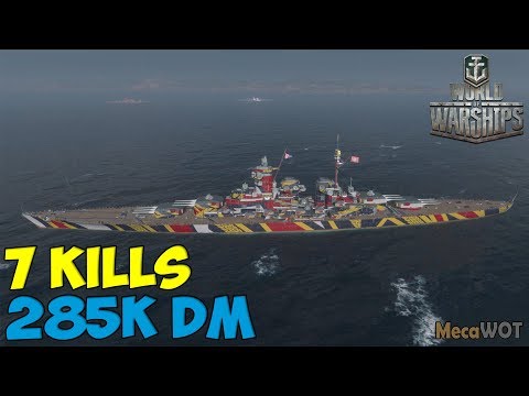 World of WarShips | Großer Kurfürst | 7 KILLS | 285K Damage - Replay Gameplay 1080p 60 fps