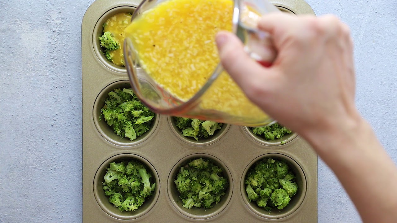 Broccoli and Cheese Egg Muffins