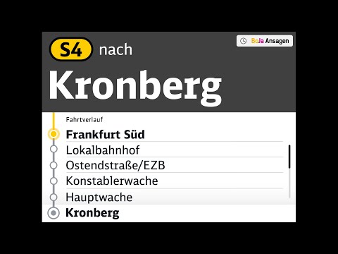 Deutsche Bahn Ansagen | S4 Frankfurt Süd - Kronberg | S-Bahn Rhein Main | BoJa Ansagen