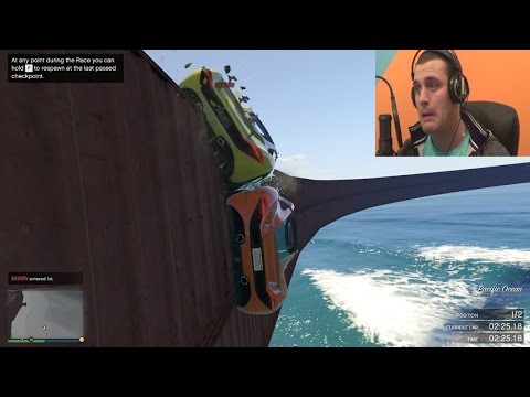 Dupli WALLRIDE iznad vode! GTA V TRKE ONLINE