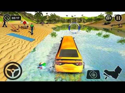 Beach Water Surfer Limousine Car Driving Simulator - Android Gameplay HD