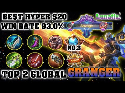 TOP 2 GLOBAL GRANGER!!! WIN RATE 93,0%!?!? || SAVAGE GAMEPLAY|| Mobile Legends Bang Bang