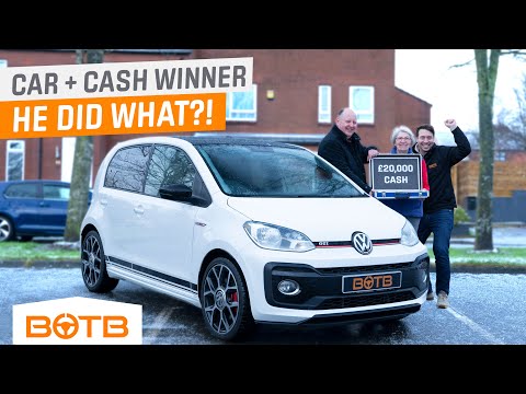 He did WHAT?! Keith Morris BOTB Midweek Car Winner. VW Up GTi + £20,000 CASH!
