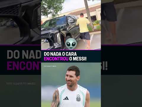 Imagina encontrar com o Messi andando por aí! 🤩 O ADM ficou com inveja… #shorts