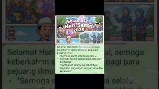 Download lagu Selamat Hari Santri 2025 @SantriUstadz @SantriNjoso mp3