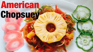 American Chopsuey | Veg chinese main course