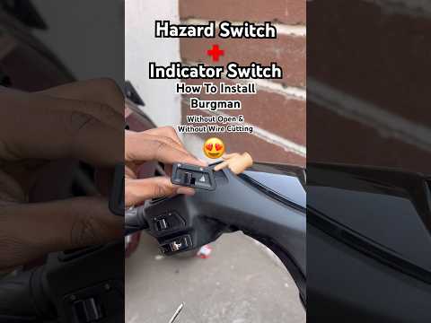 Parking Hazard Switch How To Install #shorts