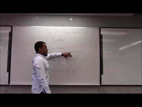 Math 1207 Lecture 13 - Hyperbolic trig functions