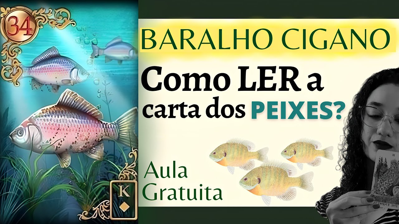 CARTA DOS PEIXES DO BARALHO CIGANO: SIGNIFICADO! 🎴🔮📝