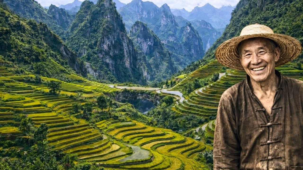 How Ancient Chinese Farmers Engineer a 1,300-Year Irrigation System on a Vertical Cliff