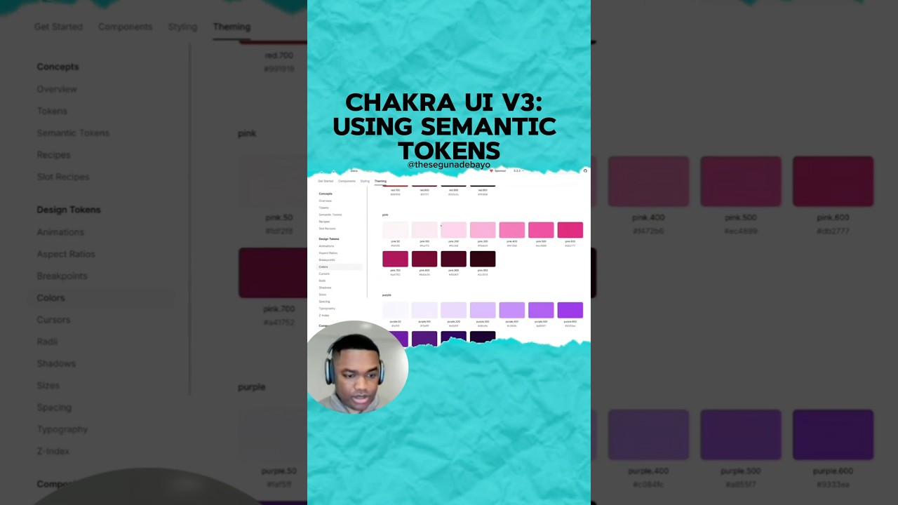 How to use Semantic Tokens  in Charaa UI v3 🪄 #chakraui #designsystem