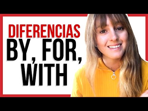 😯Cuál Es LA DIFERENCIA Entre BY, FOR Y WITH En Inglés | #aprenderingles