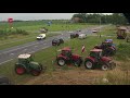 Beelden van trekkers die op- en afrit A6 blokkeren