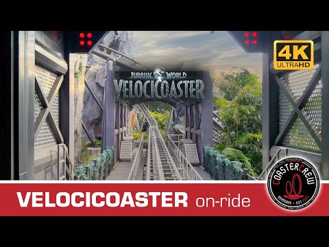 VelociCoaster front row POV 😱🎢 Jurassic World Universal's Islands of Adventure Roller Coaster