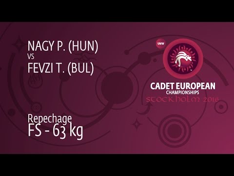 Repechage FS - 63 kg: T. FEVZI (BUL) df. P. NAGY (HUN), 6-2