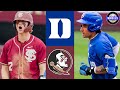 Duke Vs 10 Florida State Game 2 2026 College Baseball Highlights