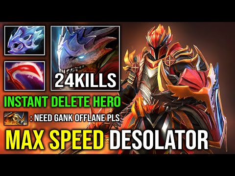 HOW TO OFFLANE DK First Item Desolator Unlimited Crit Max Attack Speed Dragon Knight Dota 2