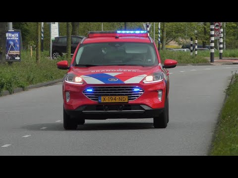 [GRIP1] Primeur 25-8001 en VEB brandweer Heemstede 123502 met spoed naar een Grote brand in Haarlem