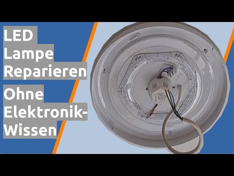 Soldered LED lamp repair change LED Stripes without drilling and electronics knowledge