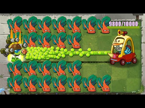 Pvz 2 Challenge - 1000 All Plant's Lv1 Vs Toy Car Imp Zombie LEVEL 100 - Who Will Win?