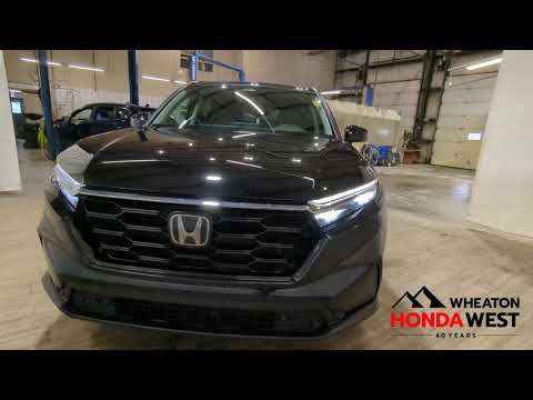 2024 Honda CR-V EX-L AWD in Crystal Black Pearl for sale at Wheaton Honda West in Calgary, AB