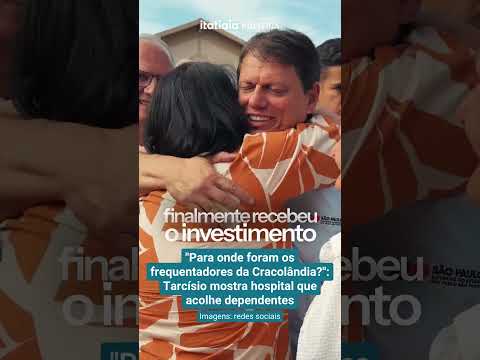 "PARA ONDE FORAM OS FREQUENTADORES DA CRACOLÂNDIA?": TARCÍSIO MOSTRA HOSPITAL QUE ACOLHE DEPENDENTES