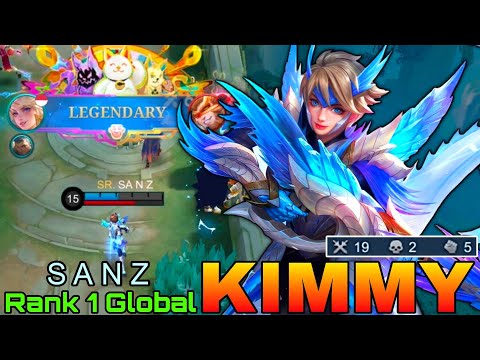 Legendary Kimmy 19 Kills Gameplay - Top 1 Global Kimmy by S A N Z - Mobile Legends 