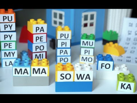 Jak nauczyć czytać dziecko w domu przez zabawę? NAUKA CZYTANIA SYLABAMI dla dzieci 6 lat i młodszych