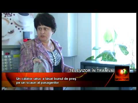 Timişoara: Televizor în tramvai