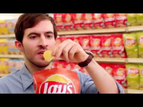 Lay's grocery commercial, but midi
