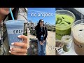 los angeles vlog | cafe hopping, beaches, sushi, korean food, san diego, tacos, matcha, shopping