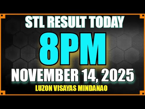 Stl Result Today [8pm MINDANAO NOVEMBER 14, 2025] Pcso Lotto
