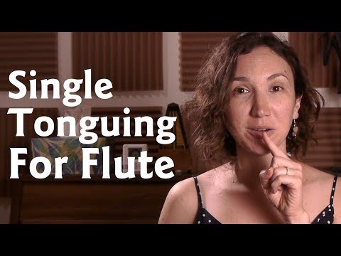 Single Tonguing For Flute