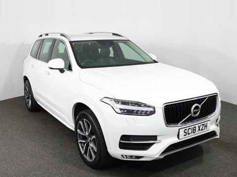 VOLVO XC90 2.0 D5 PowerPulse Momentum 5dr AWD Finished In Ice White. Reg SC18XZH