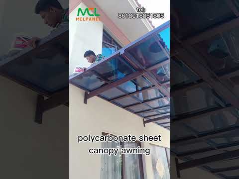 How to install a beautiful home canopy #plastic#awning