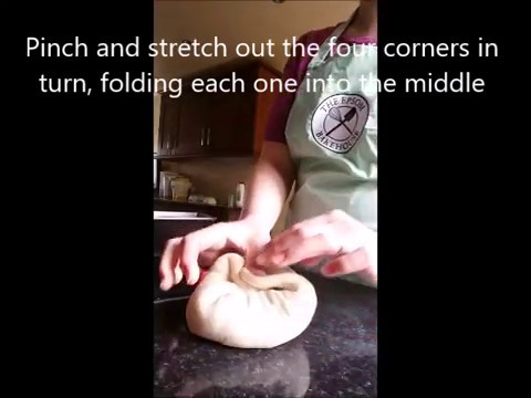 How to shape dough for a tin loaf