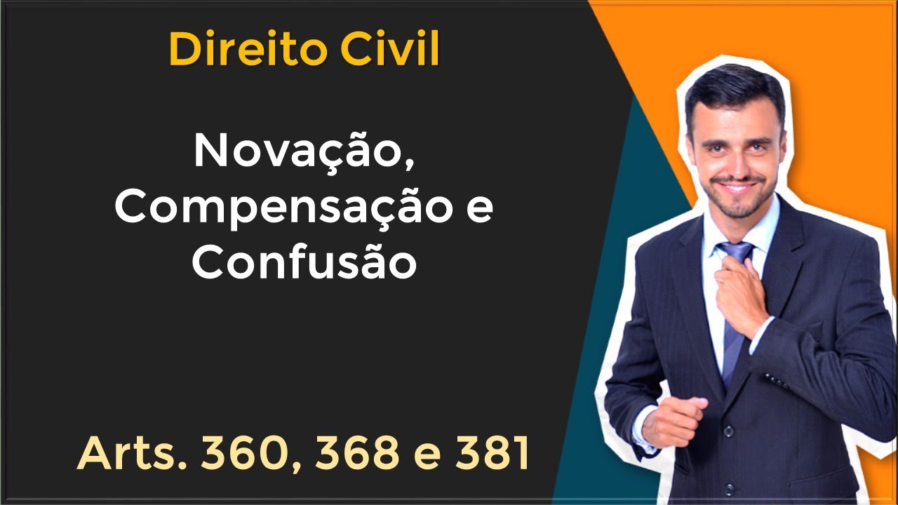Direito Civil em Tópicos | Novação, Compensação e Confusão | Art. 360, 368 e 381