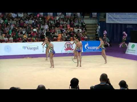 Group of Bulgaria  hoops+clubs  Grand Prix Moscow  2016 qual