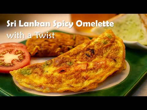 BEST bite! Sri Lankan Spicy Omelette | The Tomato Sauce Twist You Must Try!