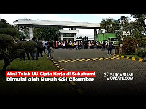 Aksi Tolak UU Cipta Kerja di Sukabumi Dimulai oleh Buruh GSI Cikembar